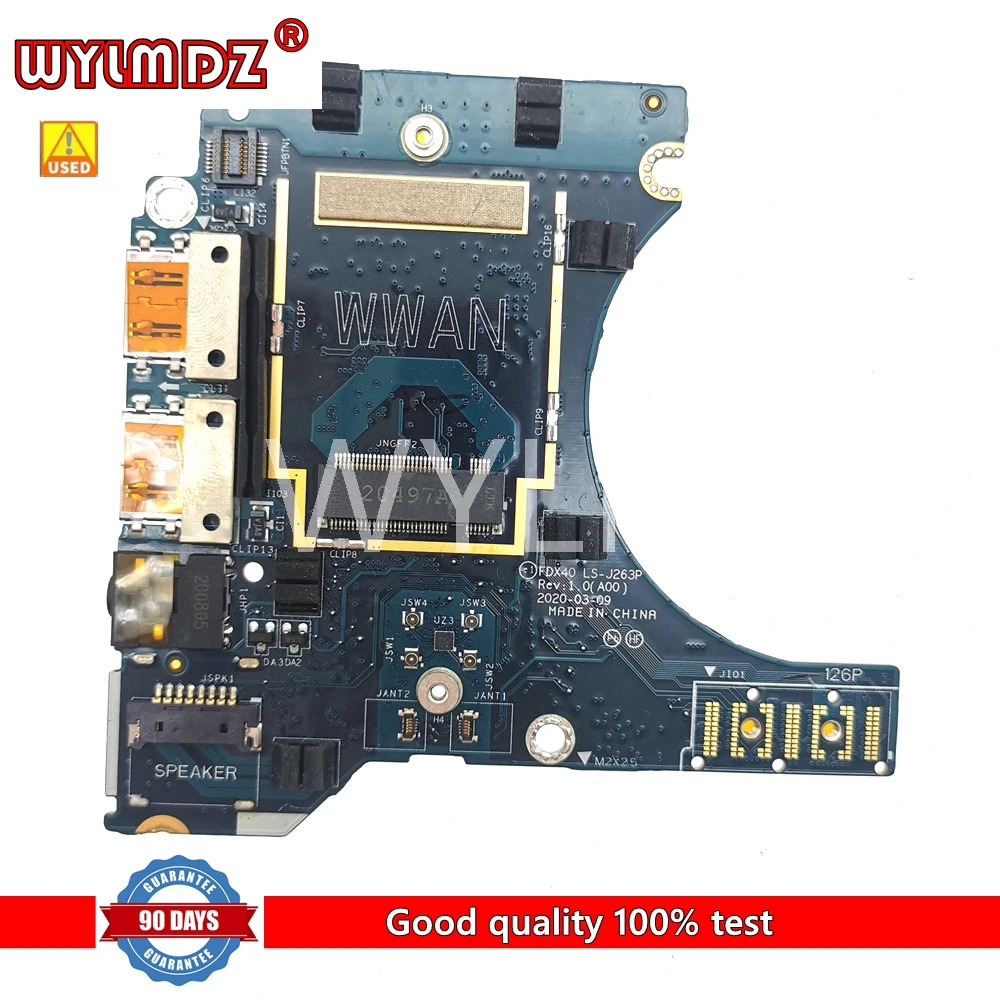 Материнская плата WYLMDZ FDX30 LS-J263P для Dell Latitude 7410 E7410
