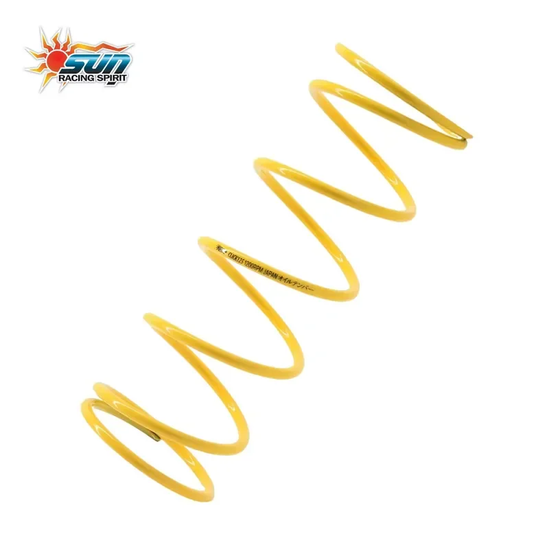 Фото Новая Желтая Центральная Пружина SUN Racing для Скутера CLICK125, 1200 об/мин, Прочная, Плавная Работа, Производство Тайвань, для Модернизации/Обновления №2