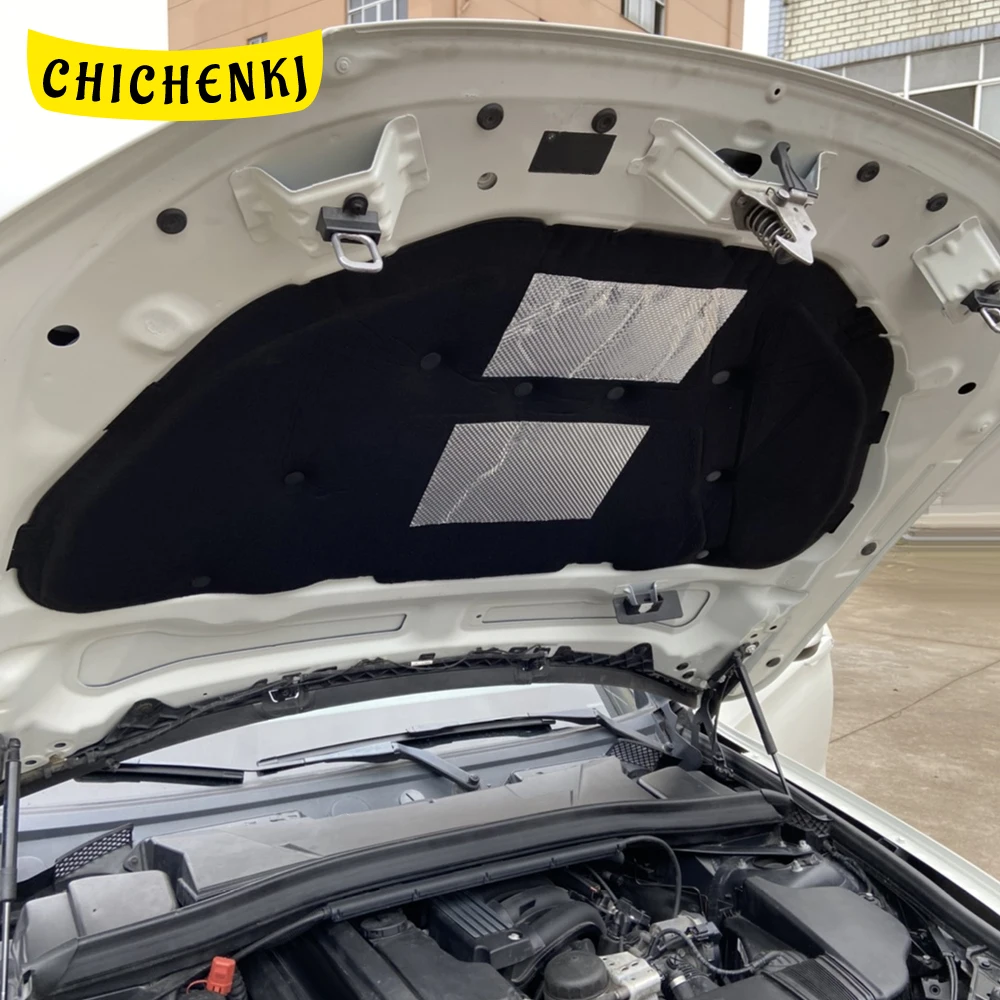

Для BMW X1 E84 2009-2015, автомобильная теплоизоляция, шумоизоляция, хлопок, передний капот, коврик для брандмауэра двигателя, накладка, покрытие, шумоизолятор, аксессуары