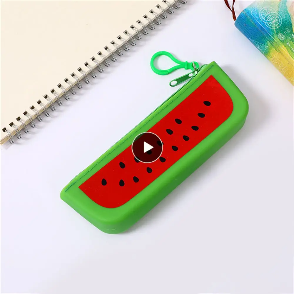 

Banana Powder Pencil Case Mango Sturdy And Practical Coin Bag Simple And Durable Stationery Storage Banana Blue Key Case