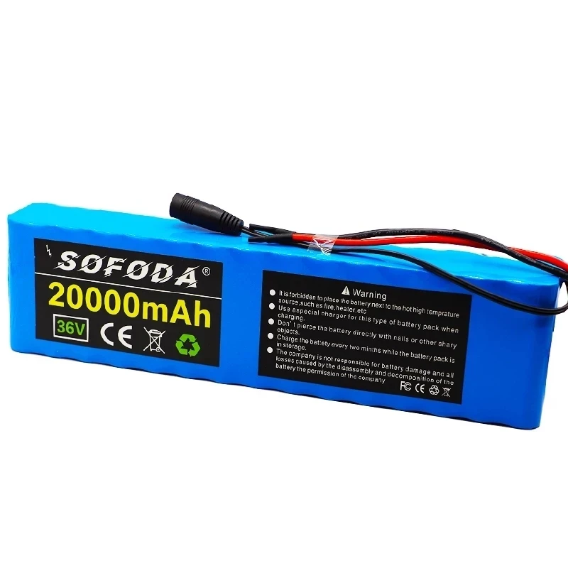 Аккумулятор для электровелосипеда 36 В 20 Ач литий-ионный аккумулятор 18650 500 Вт