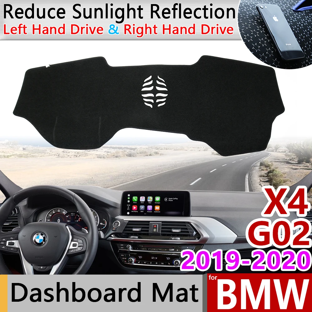 

for BMW X4 G02 2019 2020 Anti-Slip Anti-UV Mat Dashboard Cover Pad Sun Shade Dashmat Protect Carpet Accessories Buffer Cushion