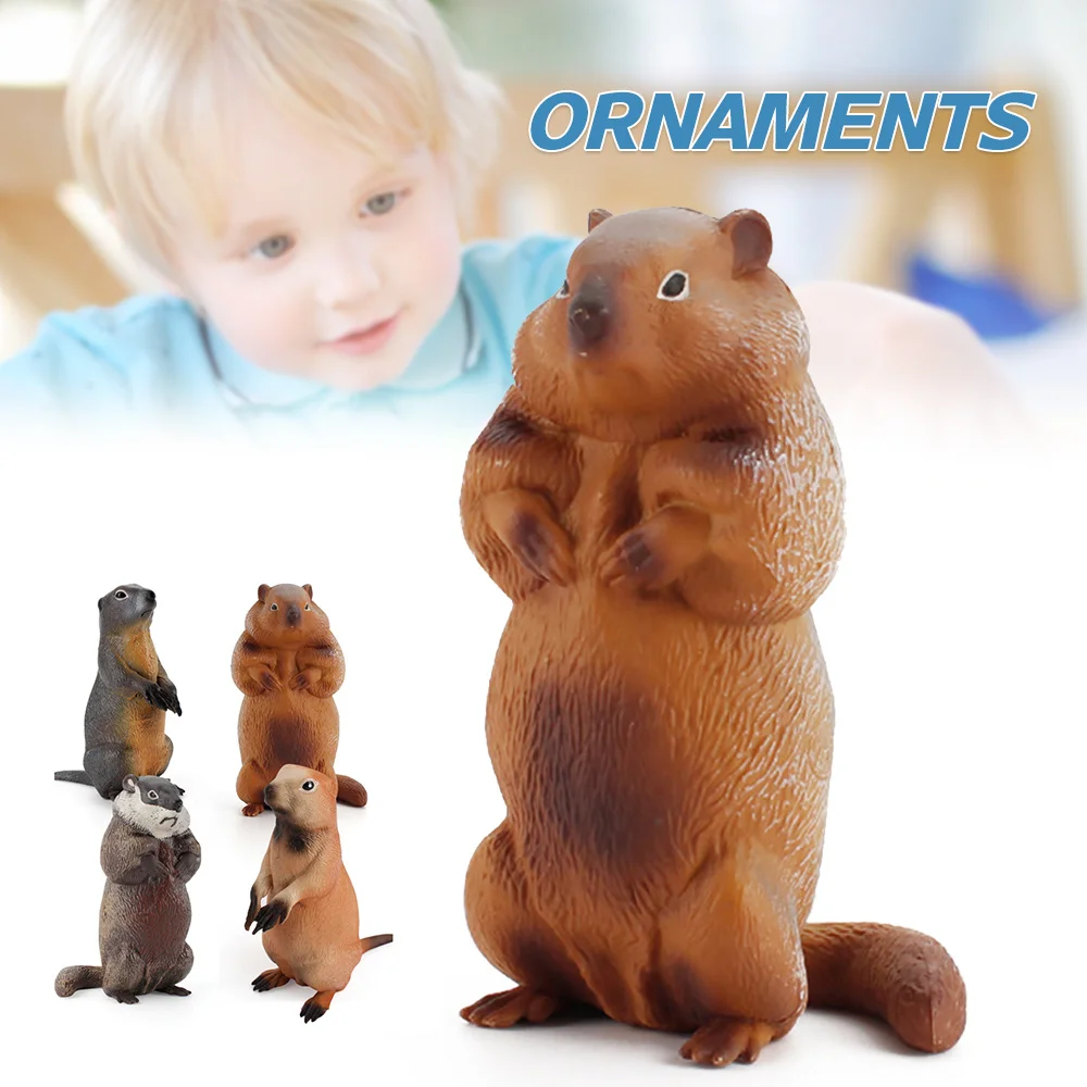 

Groundhog Solid Pvc Action Figure Desktop Decorative Ornament Collection Gift Educational Toy Micro Landscape Animal Model JAN88