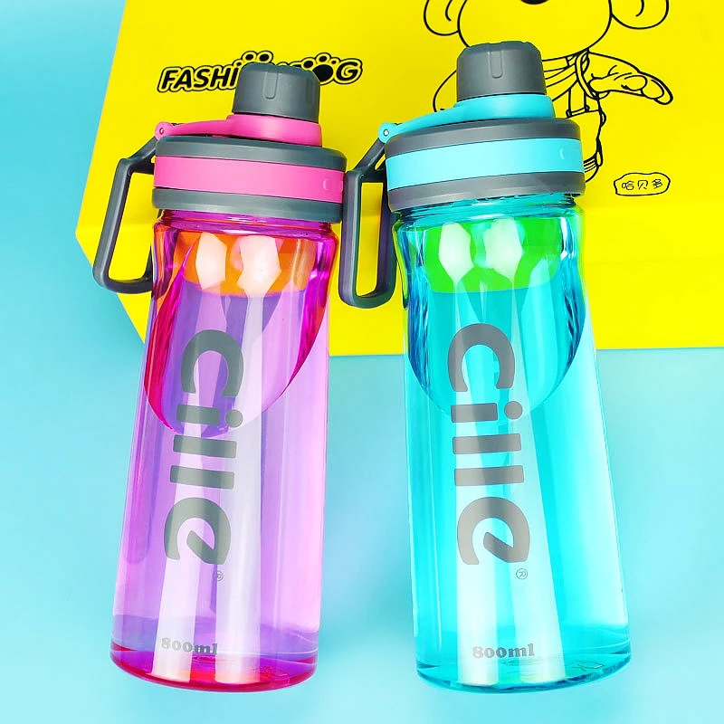 

Plastic Water Bottle 800ml 1300ml With Tea Infuser Sport Drink Bottle Water Tumbler Gym Cup Hiking Camping Tour Men Women Cup