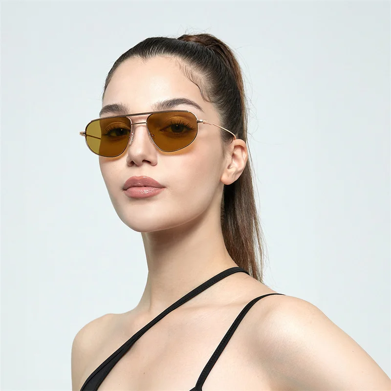 Солнцезащитные Очки-пилоты В Стиле Ретро Для Мужчин И Женщин Винтажные Маленькие