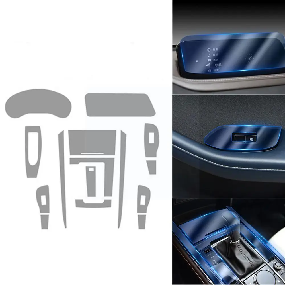 

For Mazda CX-30 2020 2021 Car Interior Center console film Anti-scratch TPU navigation Protective film Accessories Transpar R2O5