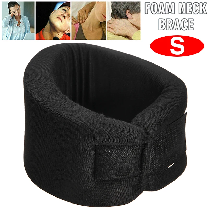 

1pc Soft Foam Neck Brace Support 3Sizes Health Care Cervical Traction Device Adjustable Pain Relief Collar Protector Neck Caring