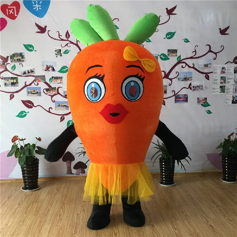 Надувной костюм-талисман в виде моркови
