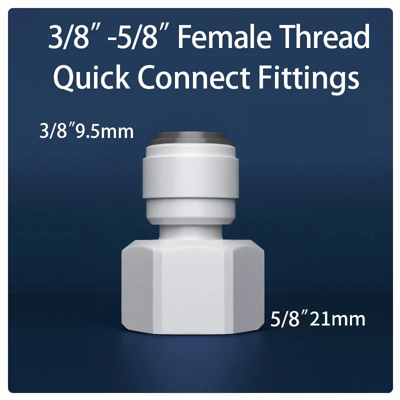 

Пластиковый быстросъёмный фитинг для воды 3/8"