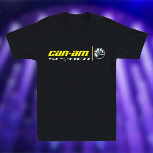 

New CAN AM BPR Spyder ATV logo Short Sleeve Cotton t-shirt Men's tee