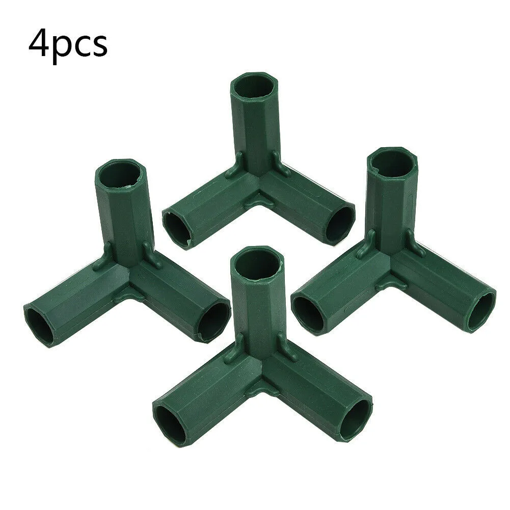 Adapter Connector DIY Frame Furniture Garden 16-17mm With Ridges Connectors Green Greenhouse Outdoor Brand New