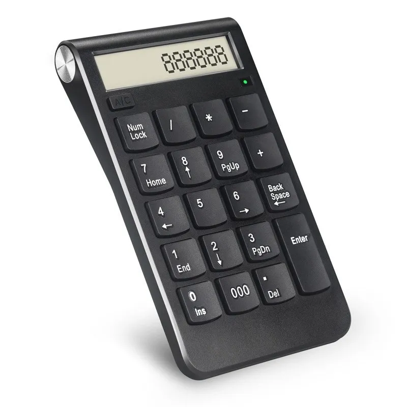 

Wireless 2.4G Usb Number Calculator with Digital Display Rechargeable One Handed 19 Keys Numeric Smart Keypad Hot Sale Newest