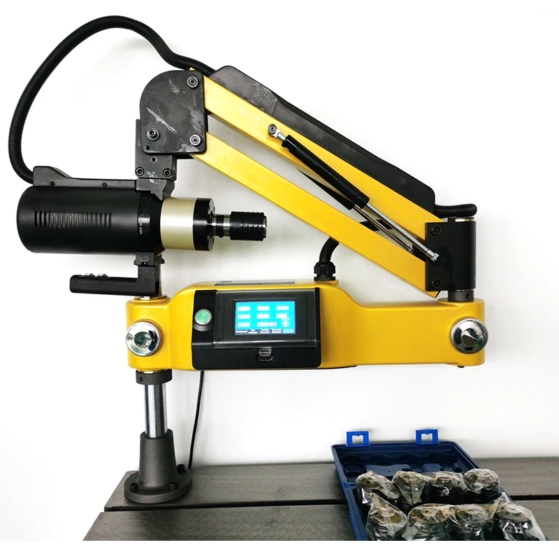 

M3-M16 CE CNC Electric Tapping Machine Servo Motor Electric Tapper Drilling Easy Arm Power Tool Threading Machine with Chucks