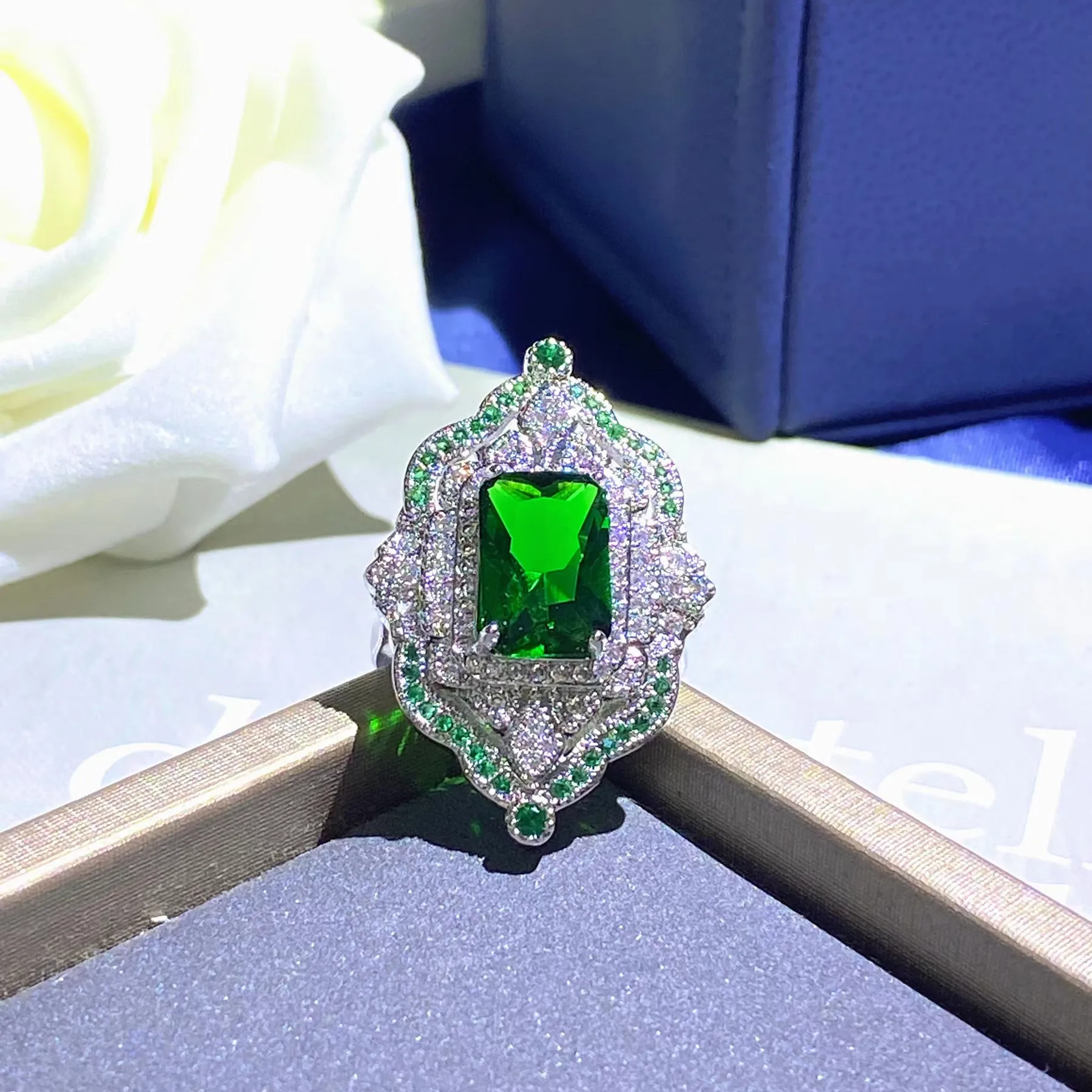 

Royal Banquet Accessories Ring School Teacher Gift Items With Free Shipping Women Luxury Fine Jewelry 925 Sterling Silver