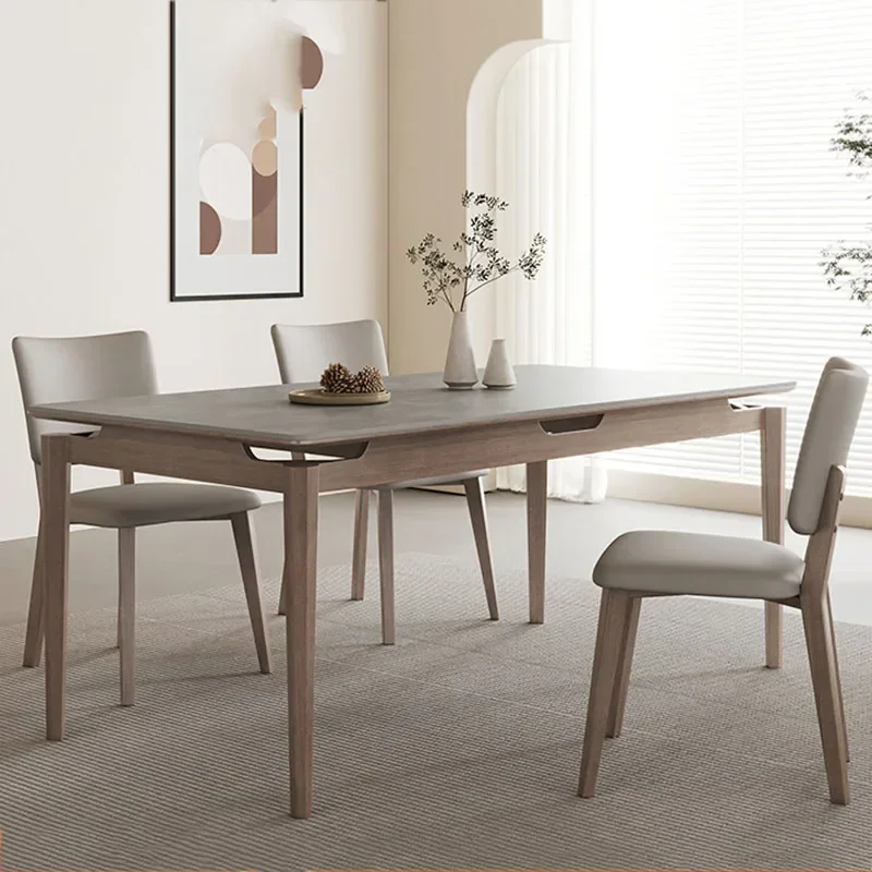 Скандинавский деревянный обеденный стол