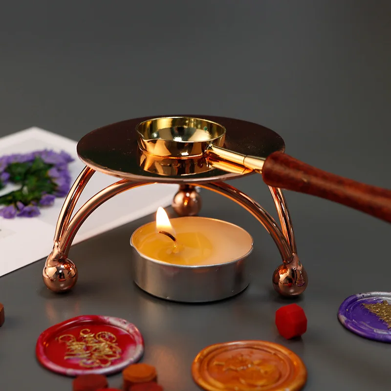 With Vintage Tripod Stand Wax Seal Stamp Melting Tool For Candle Making
