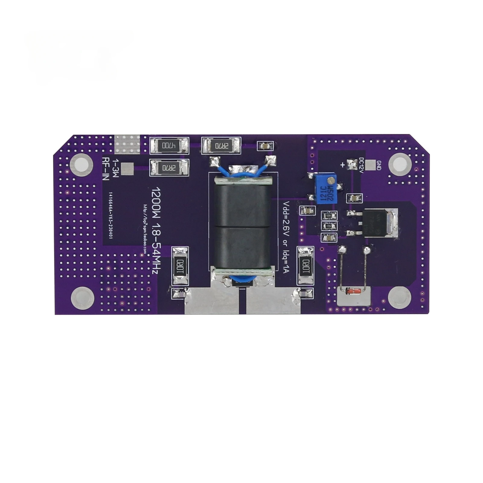 Высокоточный скоростной усилитель мощности 1200 Вт 1 8-54 МГц SW плата HF усилителя