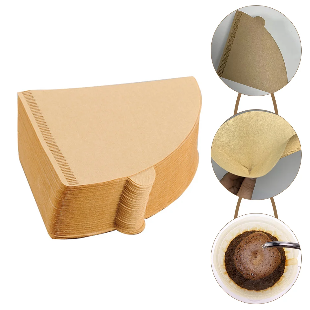 

100pcs Disposable Cone Coffee Filters Paper Coffee Filters Pour Over Filters
