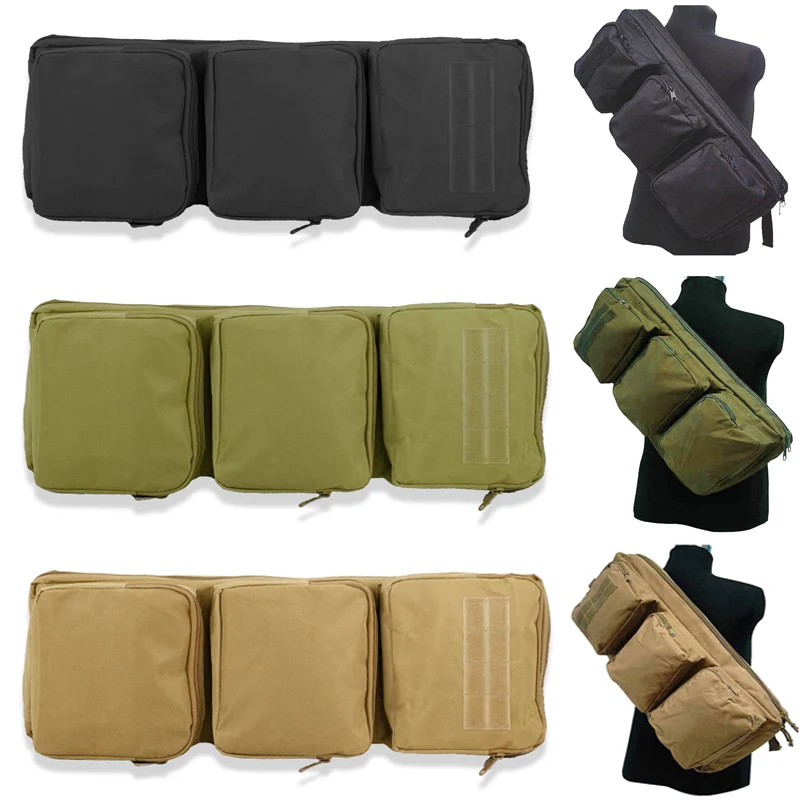 Купи 60CM Nylon Molle Pouch Airsoft Gun Holster Shotgun Rifle Case Army Shooting Tactical Bag For Fishing Hiking Hunting Accessories за 1,439 рублей в магазине AliExpress