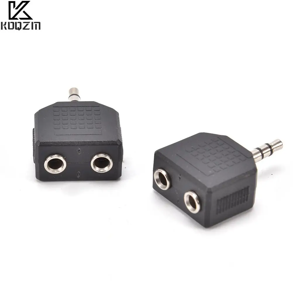 

2PCS Earphone Audio 3.5mm Jack Male To Double AUX Female Headphone Y Splitter Adapte For Phone Microphone Speaker