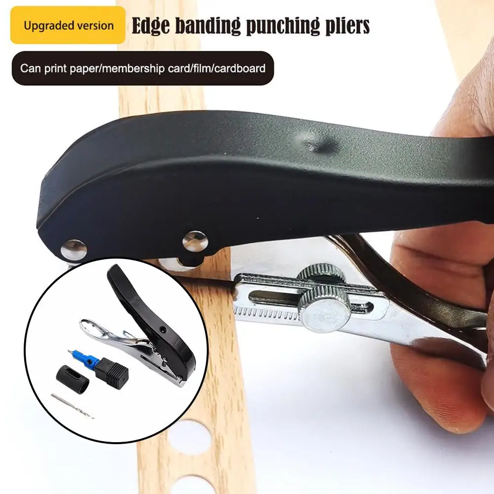 

Screw Covers Hole Punch 8/10mm Aperture Round Punch Cutter Pliers Tools Corner Plier Credit Round Paper Paper Puncher Photo F8M6