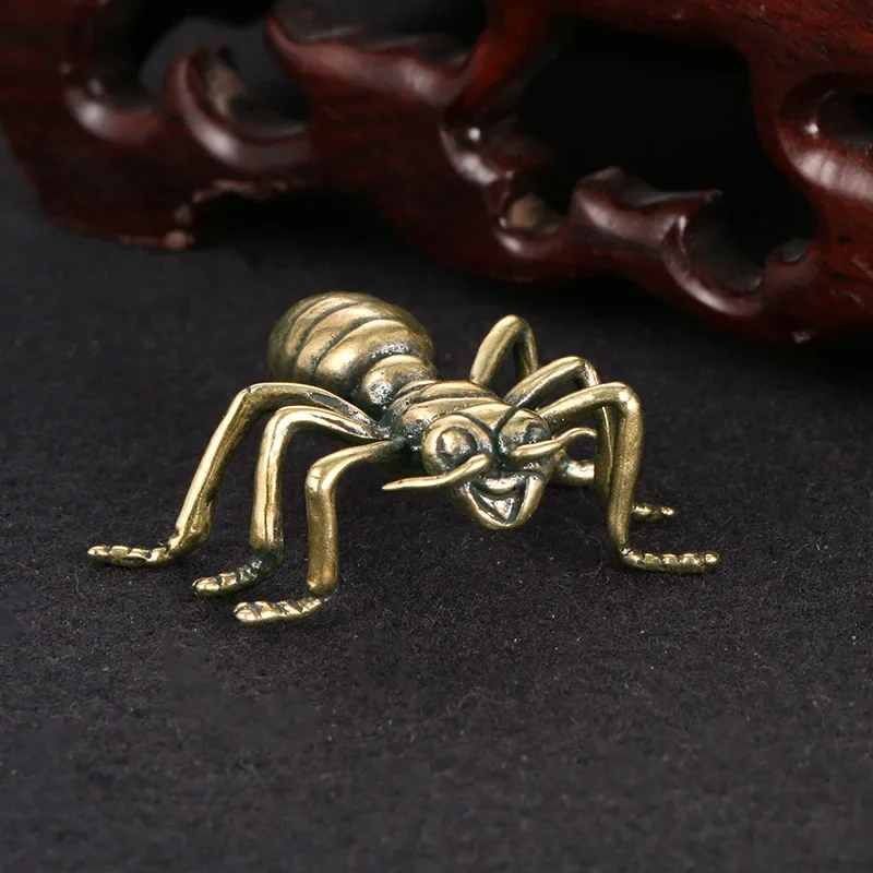 Медные фигурки муравьев миниатюрное украшение Настольная игрушка орнамент