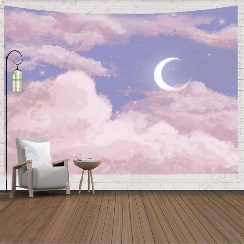 Кружевное настенное украшение в виде облака для спальни гостиной покрывало с