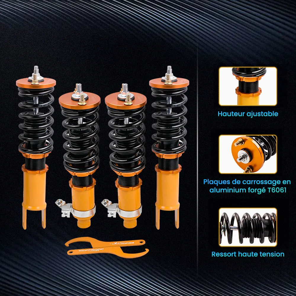 

Coilover Height Adj. Spring Suspension For Honda CIVIC CRX ED EE EF SH 88-91 Shock Coilover Struts Shock For EK EJ EM 96-00