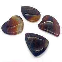 5pcspack dk brown agate stone beads moon heart water drop shaped natural semi precious stone loose beads diy making necklace