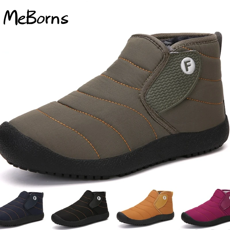 

New Winter Men's Ankle Snow Boots Classic Outdoor Athletic Sneakers Casual Shoes Women Ankle Boots Male Warm Cotton Female Shoes