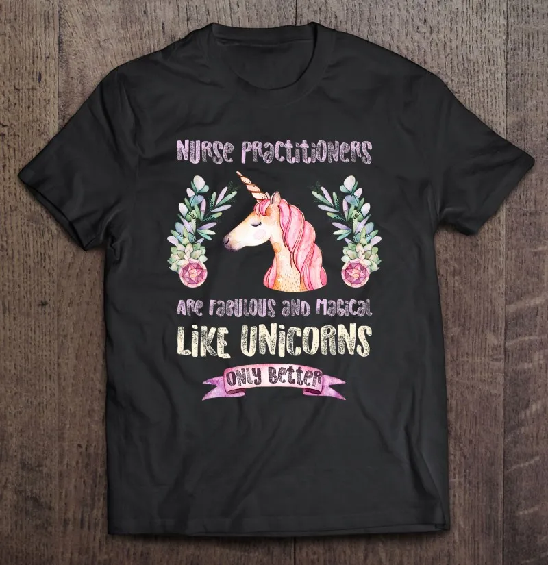 

Футболка для медсестер и врачей, сказочный Волшебный единорог, мужская спортивная футболка большого размера, футболка оверсайз, Мужская фу...