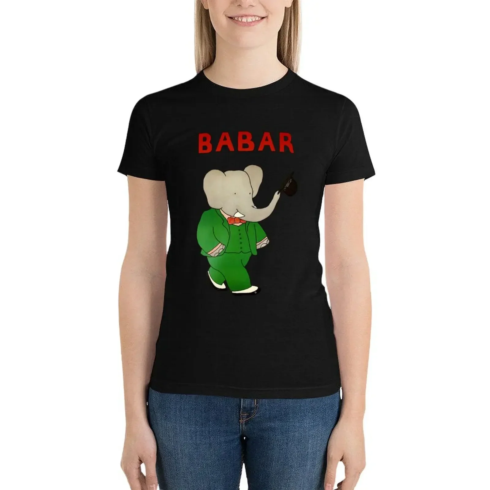 Футболка Babar винтажная одежда смешные футболки для женщин свободный крой