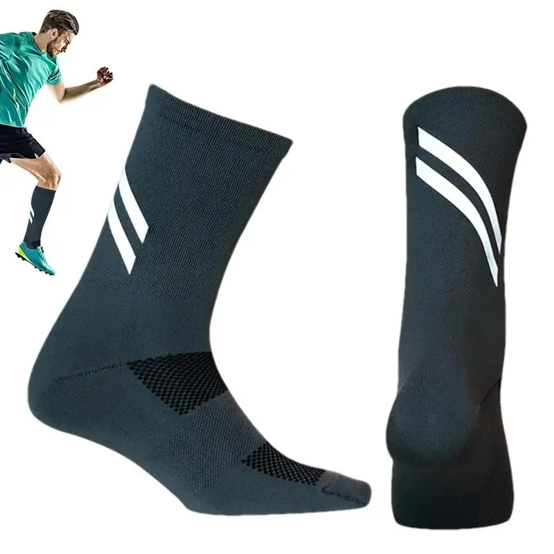 

Высокие светоотражающие носки, эластичные и удобные, высокие светоотражающие спортивные носки унисекс, дышащие спортивные носки для телеф...