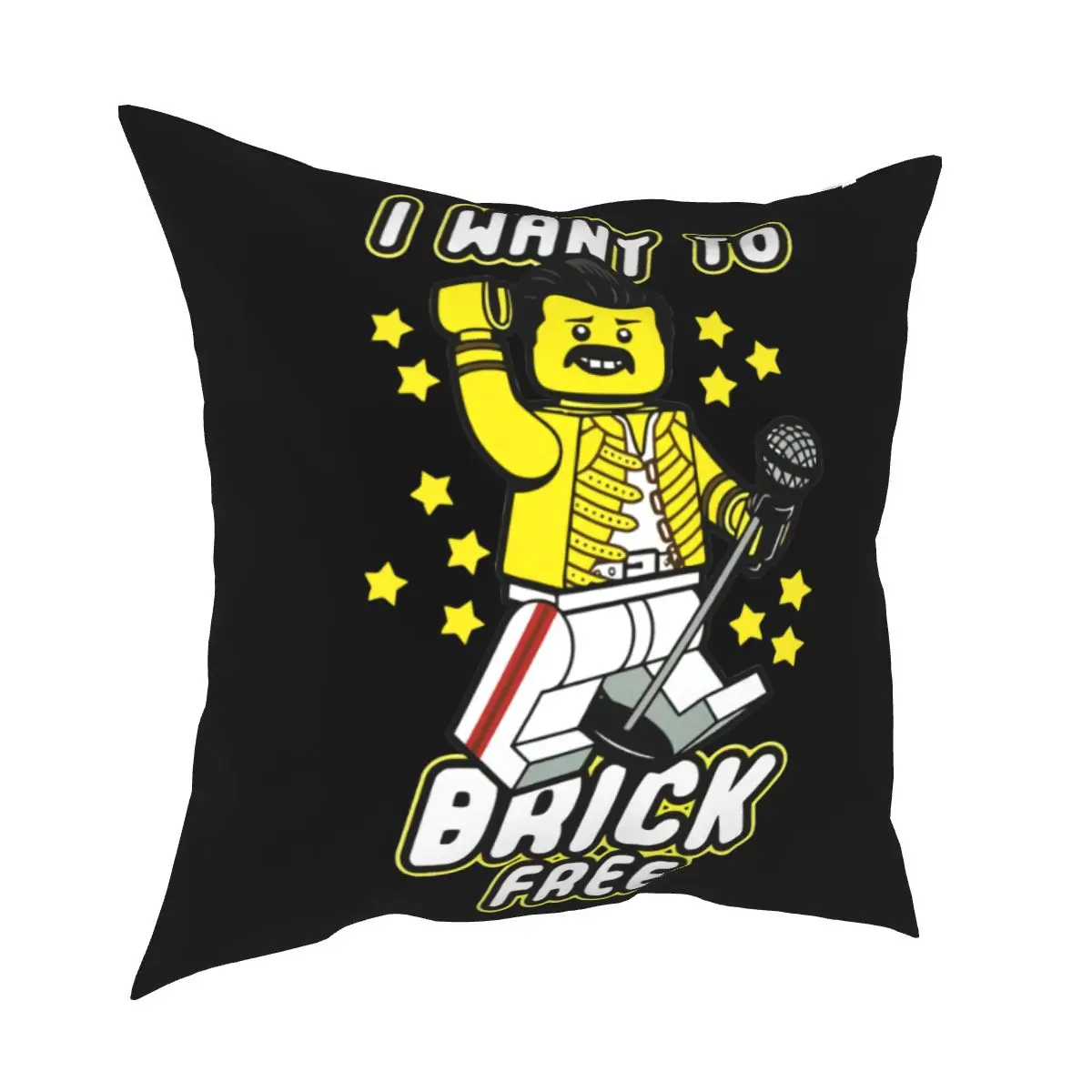 Мягкая Наволочка с надписью I Want To Block Фредди Меркурий забавная наволочка Sh12 для