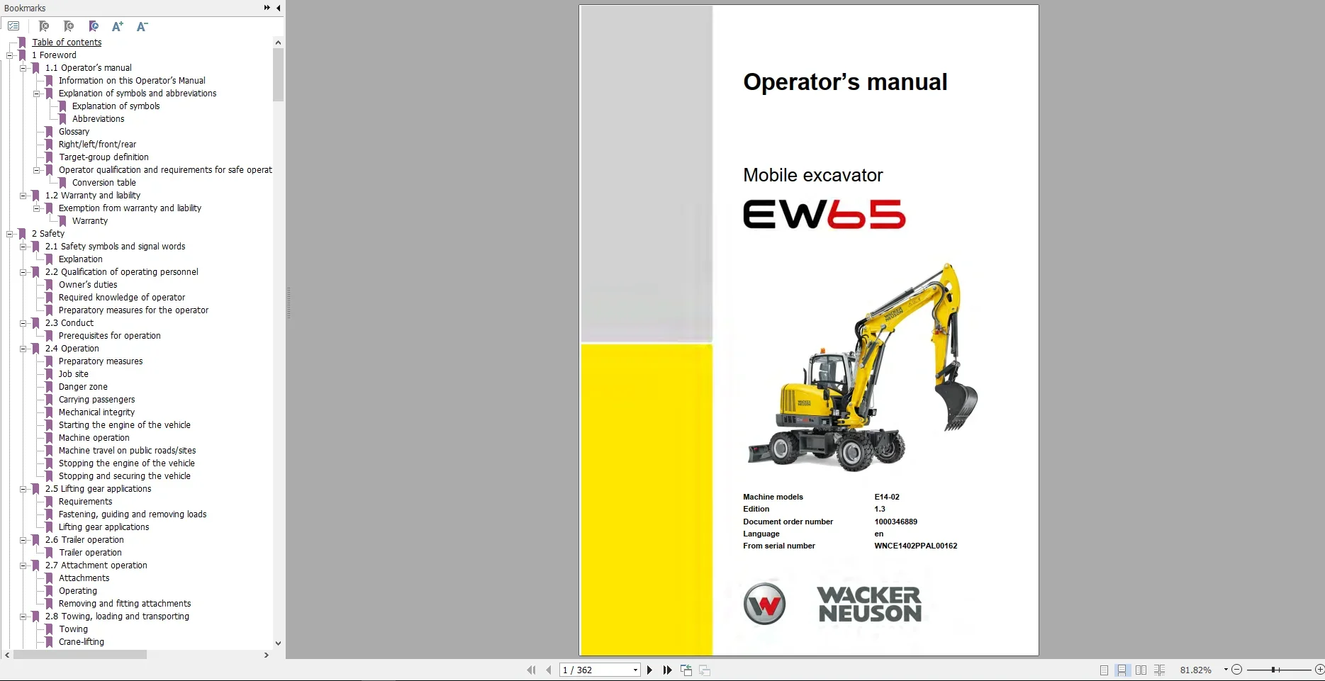 Wacker Neuson 23 1 ГБ PDF-управляемое руководство оператора по ремонту и схема проводки DVD