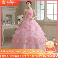 princess pink beaded ball gown quinceanera dresses ruffles sweet 16 dress pageant gowns vestido de 15 anos a%c3%b1os quincea%c3%b1era