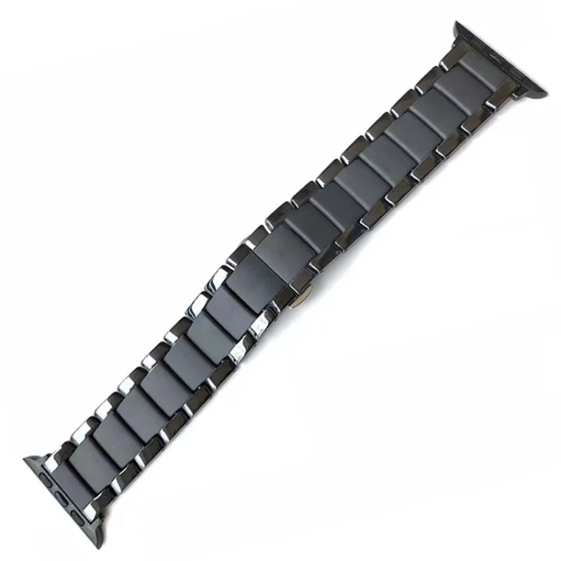 Ceramic Metal Strap For Apple Watch Band 45mm 41mm 44mm 42mm 40mm 38mm Frosted Bracelet Wristband For iWatch UItra 8 7 6 5 4 SE