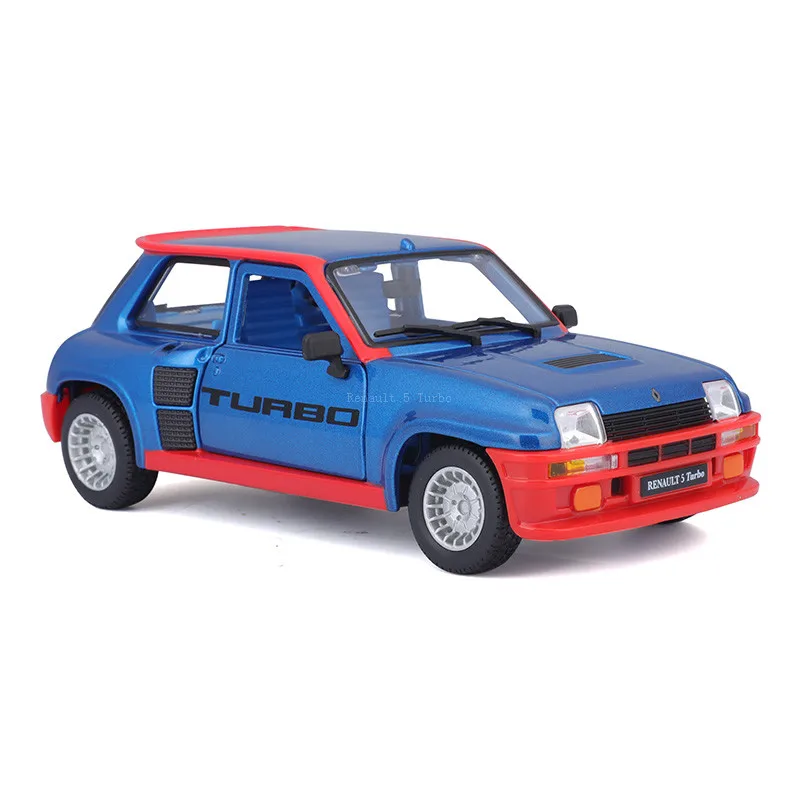 Bburago масштаб 1:24 Renault 5 Turbo желтая Гоночная машина из сплава роскошный автомобиль