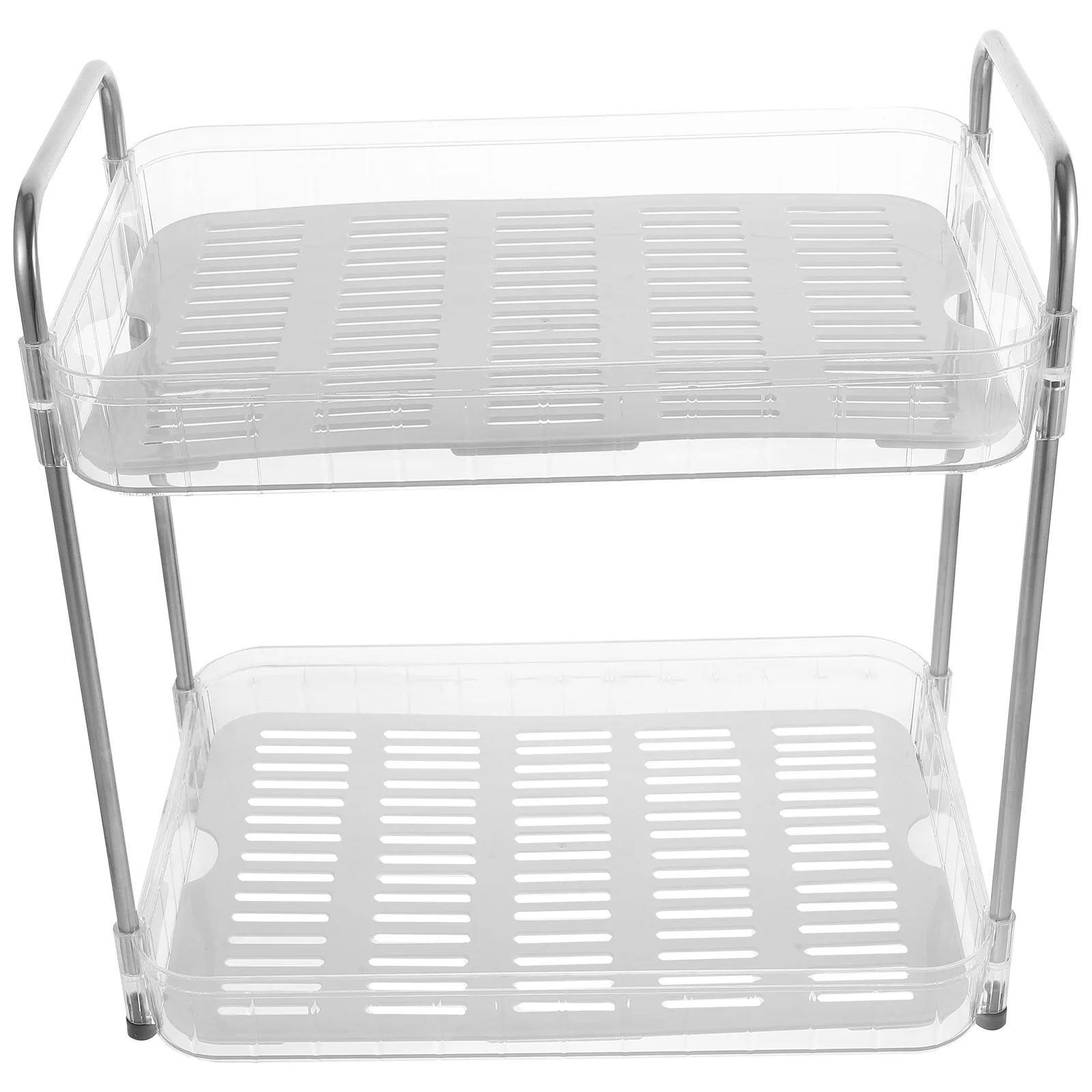 

Double Drainer Kitchen Decor Multi-purpose Organizer Bathroom Rack Clean Clear Cup The Pet Desk Cups