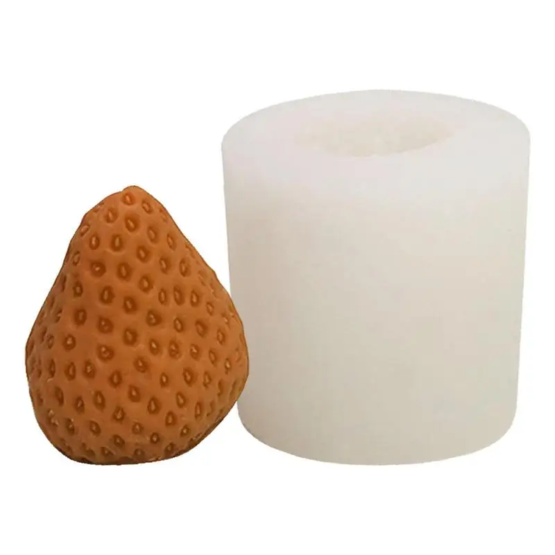 

3D Strawberry Candle Silicone Mold Baking Molds DIY Scented Candle Soap Mould For Plaster Resin Craft Homemade Decoration