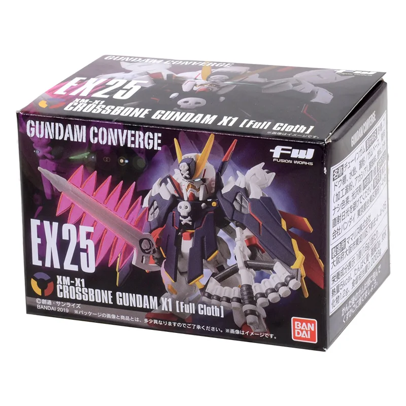 

Bandai Gundam Model Kit Anime Figure FW GUNDAM CONVERGE EX25 Crossbone Gundam X1 Gunpla Anime Action Figure Toys for Children