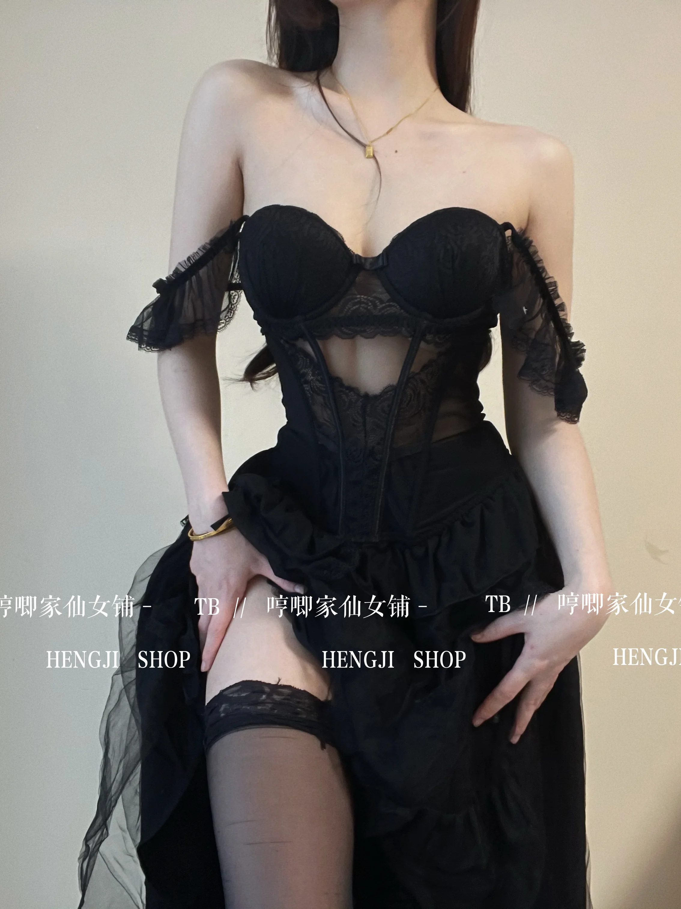 Женское кружевное Сетчатое привлекательное Черное мини-платье womtecha летнее