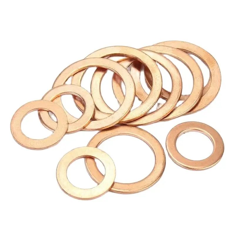 

M4 M5 M6 M7 M8 M9 M10 M11 M12 M13 M14 M15 M16 M17 M18 M20 M21 M22 M23 M24 M27 Metric Copper Sealing Flat Washers