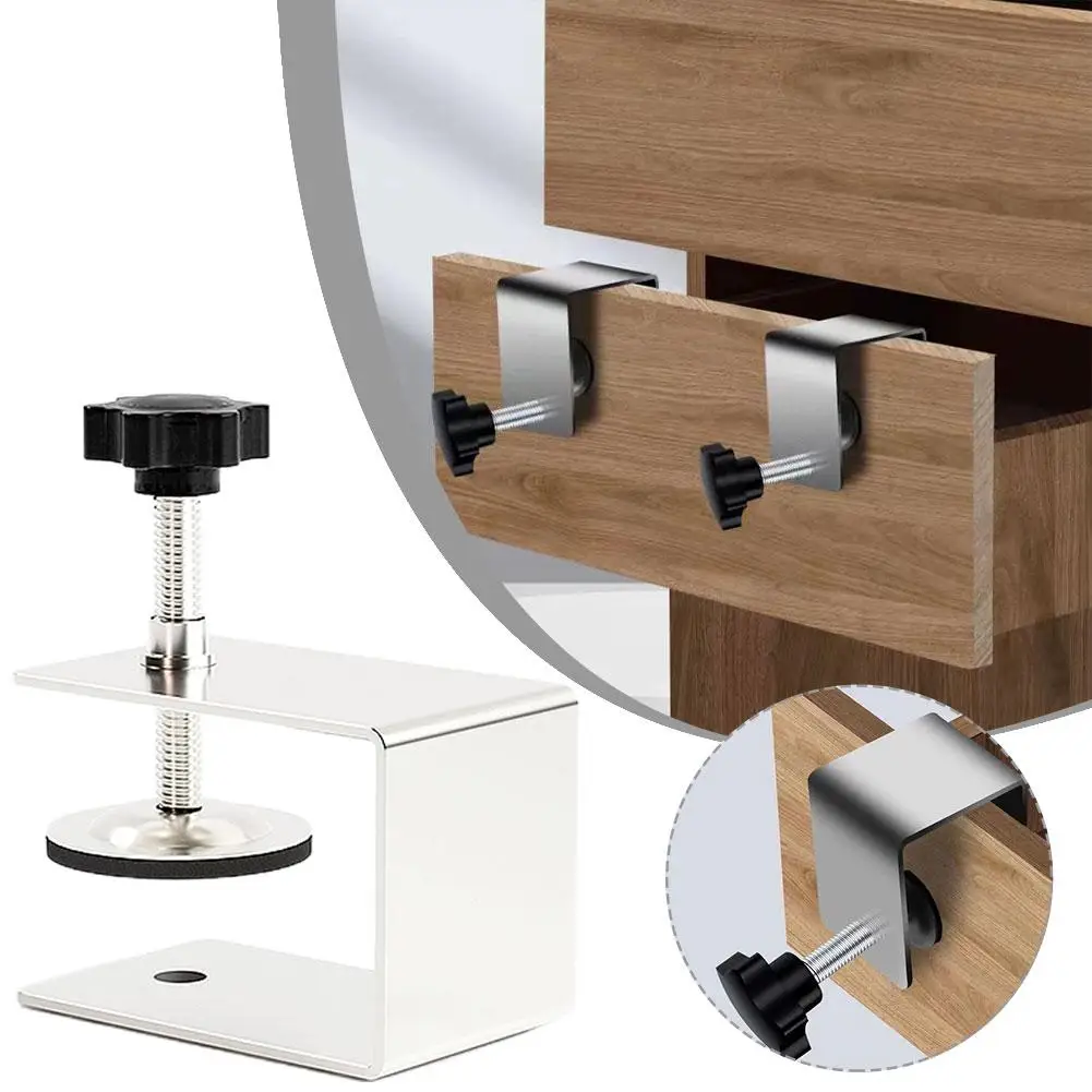 

Зажимы для установки выдвижных ящиков из нержавеющей стали, деревообрабатывающий зажим для шкафа, приспособление для зажима для домашней мебели, аксессуары L3i9