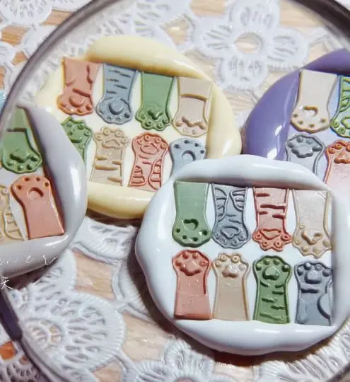 

The Cat pattern Machine Special-shaped Wax Seal StampFire Lacquer Seal Head Wedding Greeting Card Wax Seal