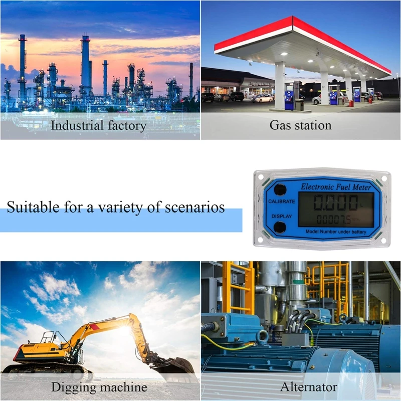 

for TURBINE Flow Meter Electronic Digital Flow-Meter Meter Display chip /Accessory/ Liquid Water Die sel Methan