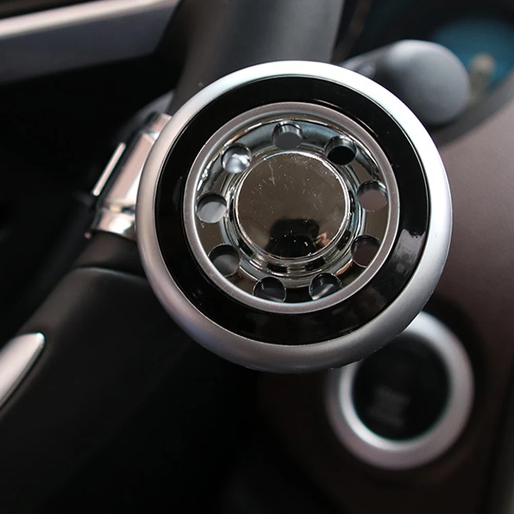 

Car Accessories Turning Steering Wheel Spinner Knob Rotation Metal Bearing Power Handle Ball Shaped Booster Universal