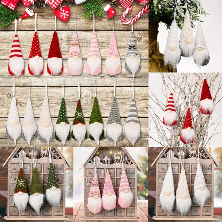 Рождественский гном кукла-эльф подвесное украшение для рождественской елки