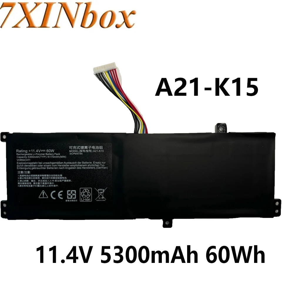 Аккумулятор для Getac G15G K15F Machenike A21-K15 Series Akoya K15 PC6OK 11 4 в 5300 мАч 60 Вт/ч