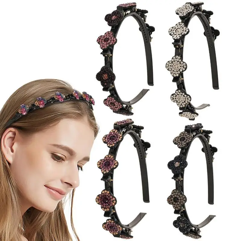 

Crystal Headband 5 Pcs 8 Chopped Duck Bill Hair Clips Attached Fairy Headpieces Practical Unique Headgear Supplies For Daily